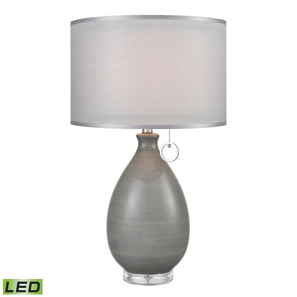 Clothilde 26&#39;&#39; High 1-Light Table Lamp - Gray - Includes LED Bulb