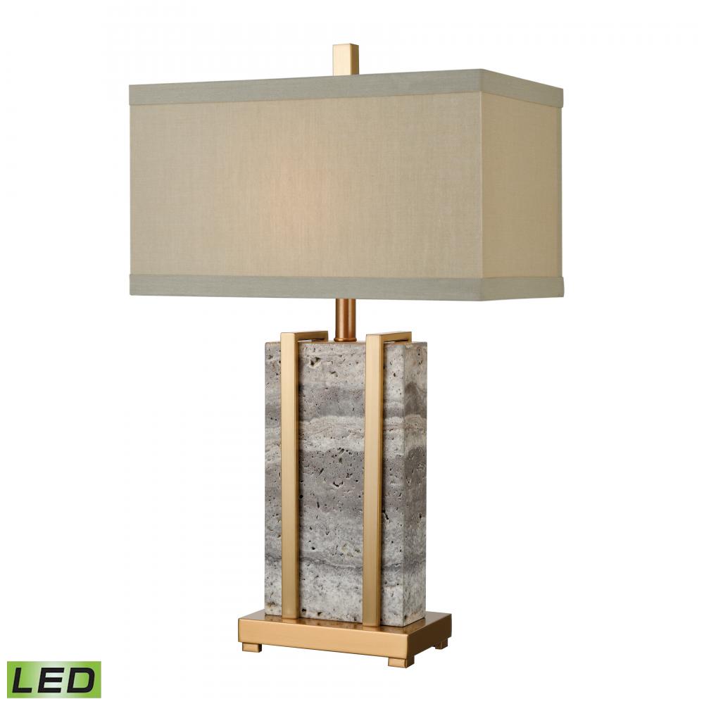Harnessed 29&#39;&#39; High 1-Light Table Lamp - Cafe Bronze - Includes LED Bulb