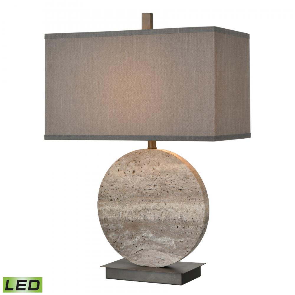 Vermouth 26.5&#39;&#39; High 1-Light Table Lamp - Gray - Includes LED Bulb