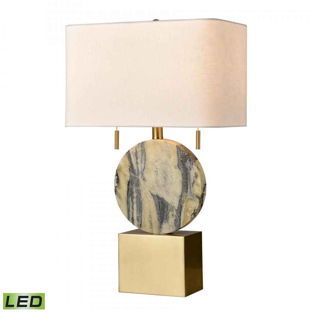 Carrin 26&#39;&#39; High 2-Light Table Lamp - Honey Brass - Includes LED Bulbs