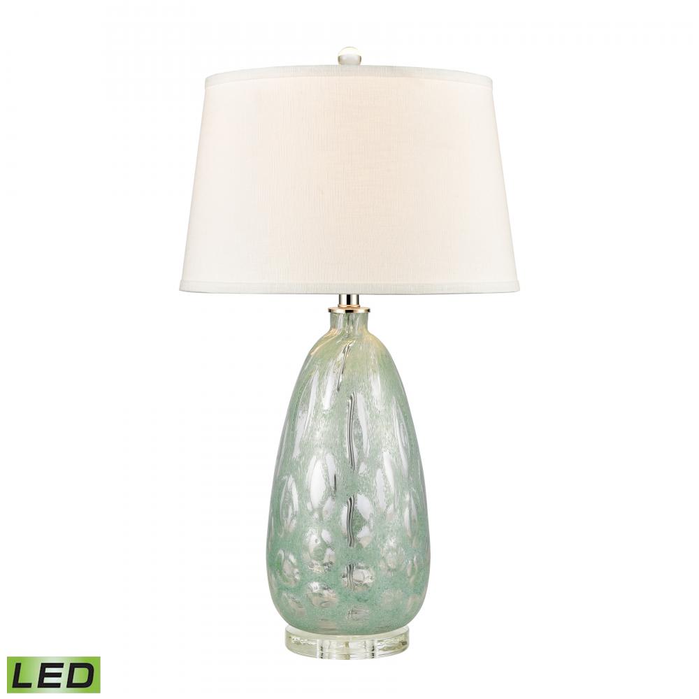 Bayside Blues 29&#39;&#39; High 1-Light Table Lamp - Mint - Includes LED Bulb
