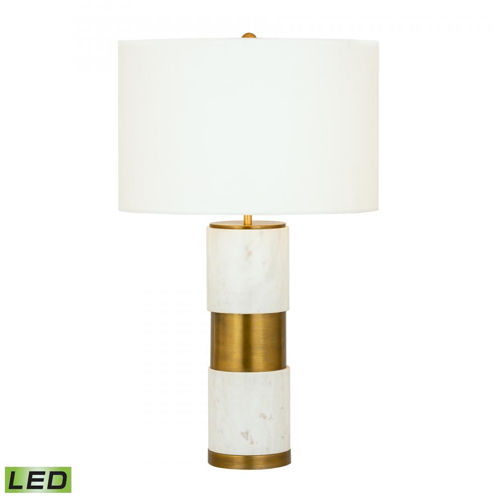 Jansen 27&#39;&#39; High 1-Light Table Lamp - Aged Brass - Includes LED Bulb