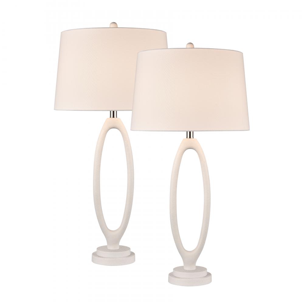 Adair 34&#39;&#39; High 1-Light Table Lamp - Set of 2 White