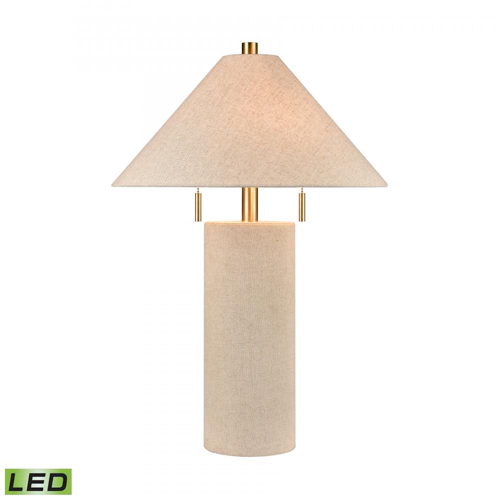 Blythe 26&#39;&#39; High 2-Light Table Lamp - Linen - Includes LED Bulbs