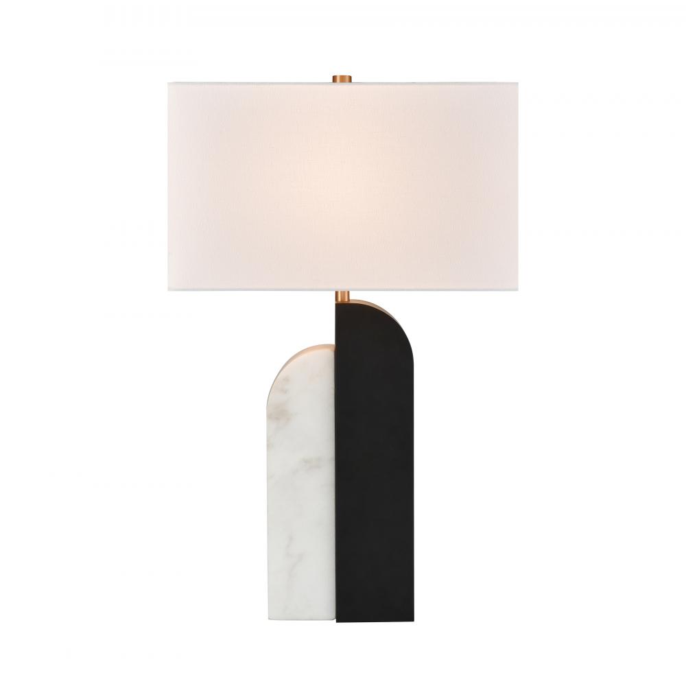 Ohara 28&#39;&#39; High 1-Light Table Lamp - Matte Black - Includes LED Bulb