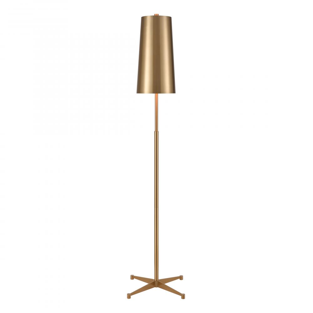 Matthias 65&#39;&#39; High 1-Light Floor Lamp - Aged Brass