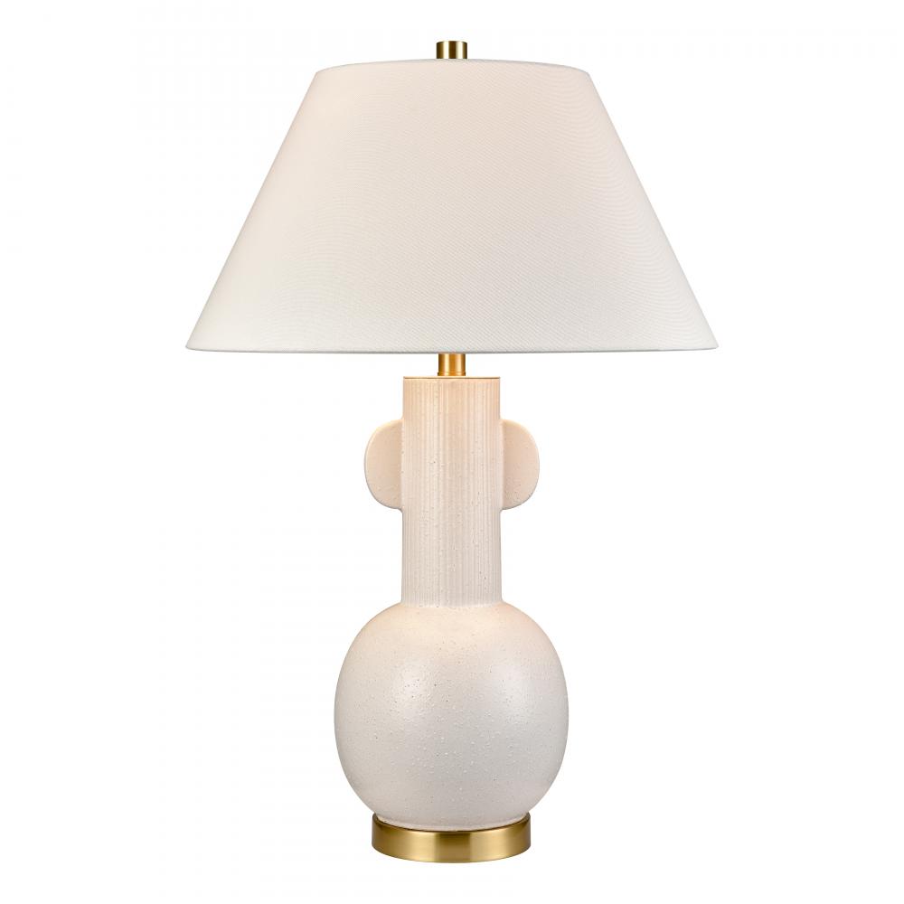 Avrea 29.5&#39;&#39; High 1-Light Table Lamp - White Glaze