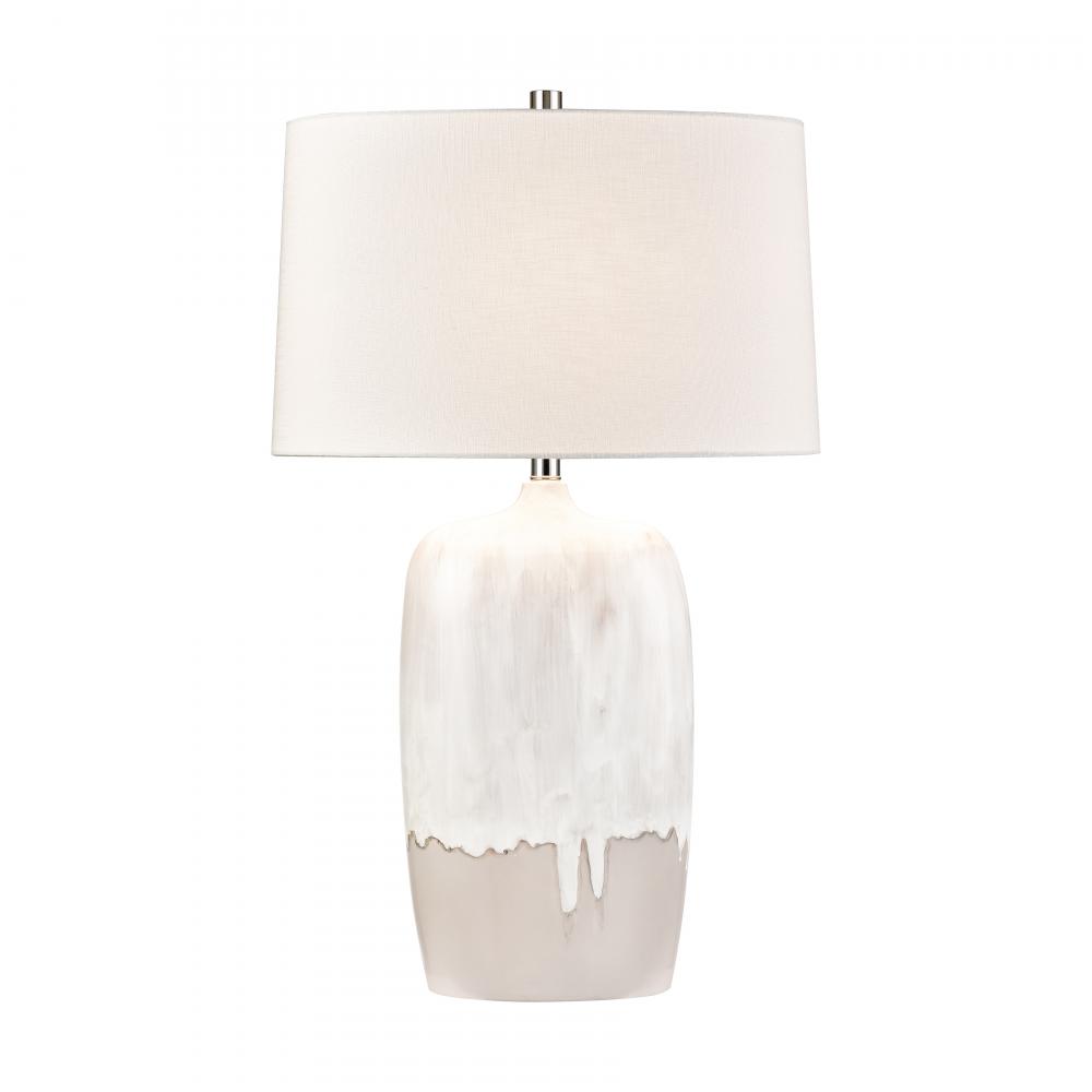 Ruthie 32&#39;&#39; High 1-Light Table Lamp - White Glaze