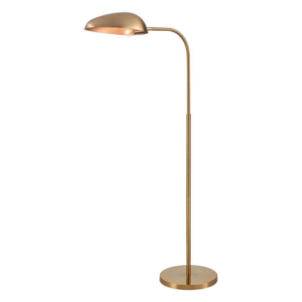 Alda 53.5&#39;&#39; High 1-Light Floor Lamp - Aged Brass
