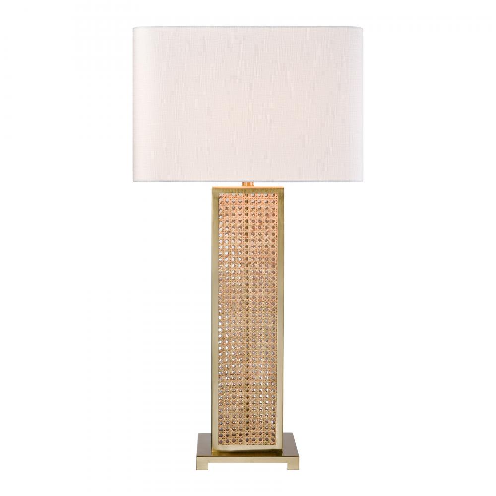 Webb 36&#39;&#39; High 1-Light Table Lamp - Natural with Brass