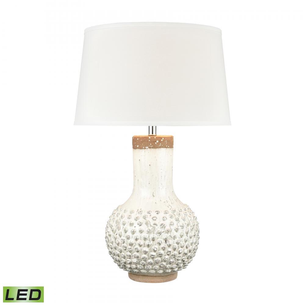 Elinor 32&#39;&#39; High 1-Light Table Lamp - White - Includes LED Bulb