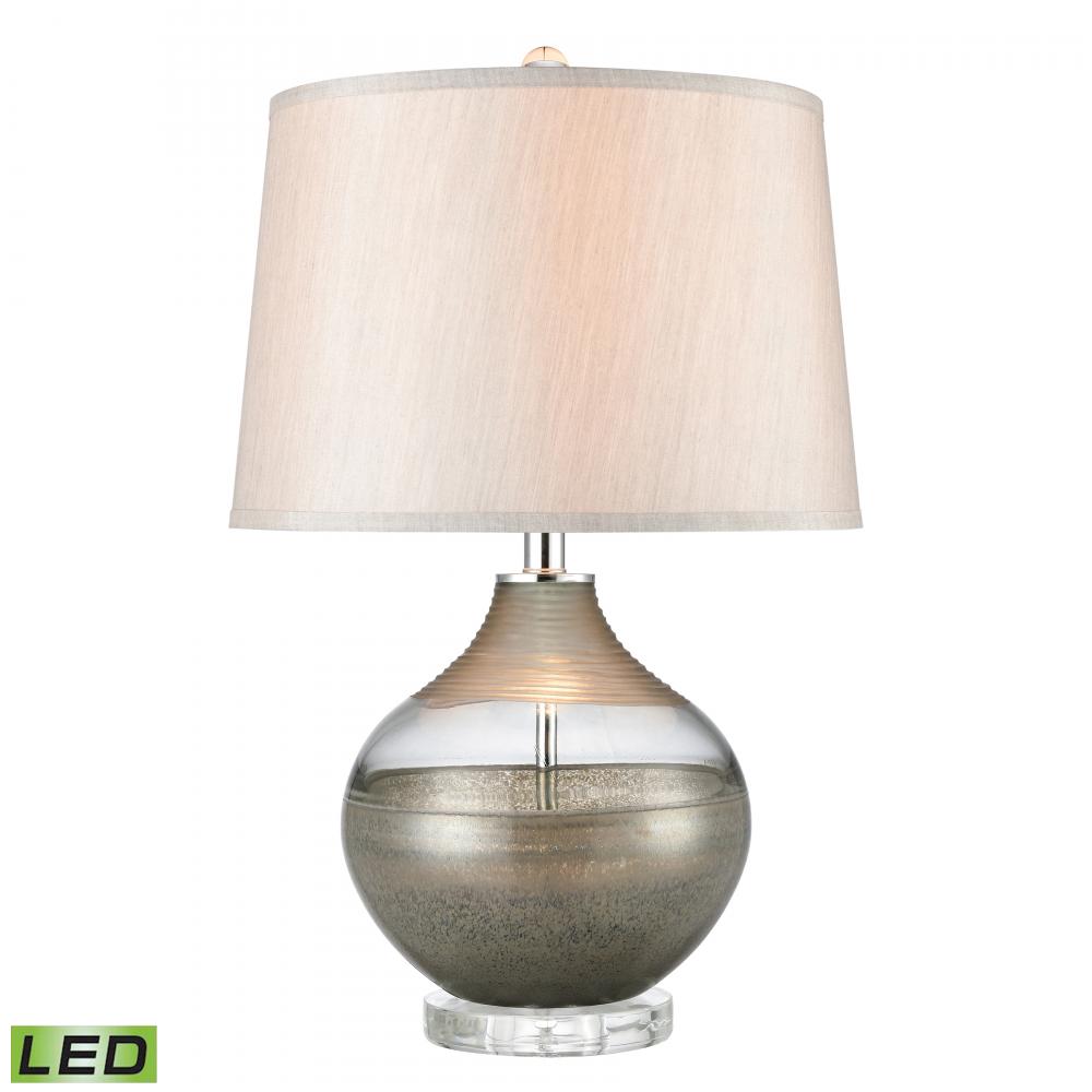 Vetranio 24&#39;&#39; High 1-Light Table Lamp - Taupe - Includes LED Bulb