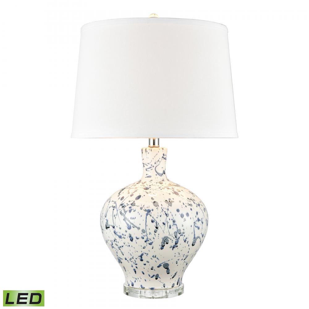 Rueben Crescent 27&#39;&#39; High 1-Light Table Lamp - Blue - Includes LED Bulb