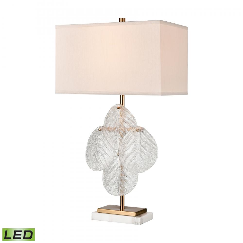 Glade 30&#39;&#39; High 1-Light Table Lamp - Satin Brass - Includes LED Bulb