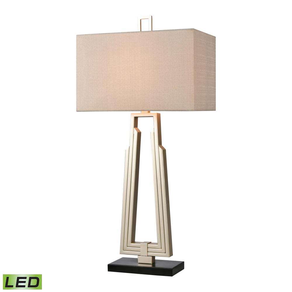 Stoddard Park 33&#39;&#39; High 1-Light Table Lamp - Champagne Silver - Includes LED Bulb