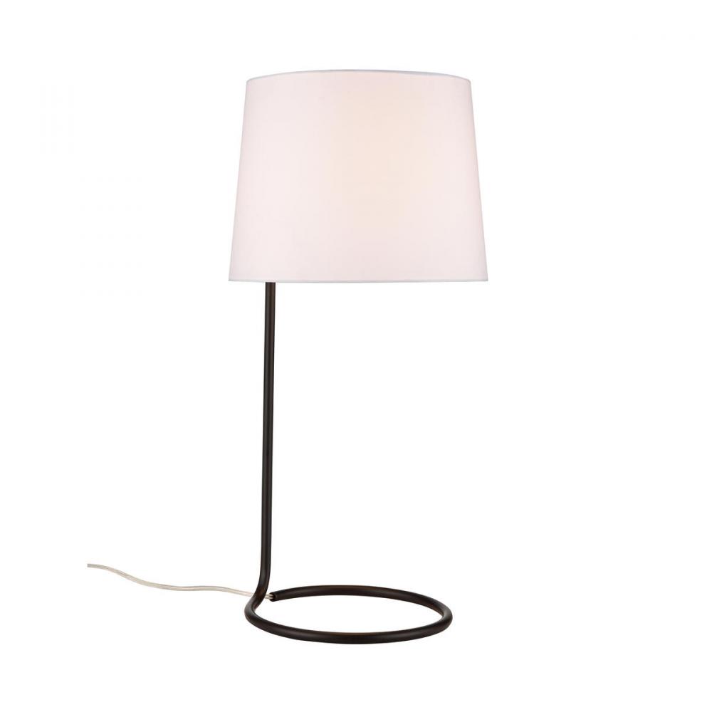 Loophole 29&#39;&#39; High 1-Light Table Lamp - Oiled Bronze