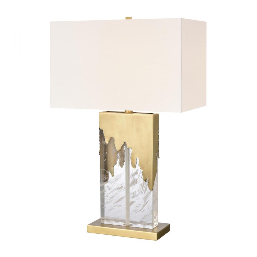 Custom Blend 28&#39;&#39; High 1-Light Table Lamp - Clear