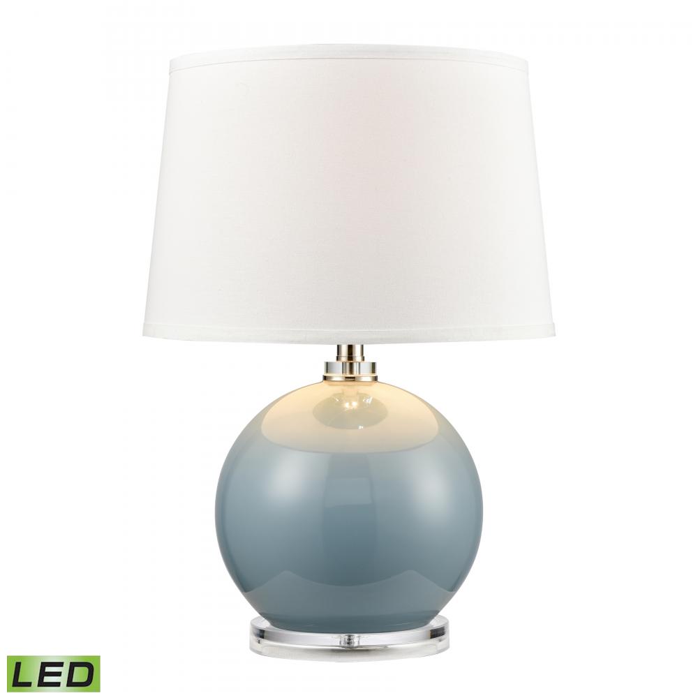 Culland 22&#39;&#39; High 1-Light Table Lamp - Blue - Includes LED Bulb