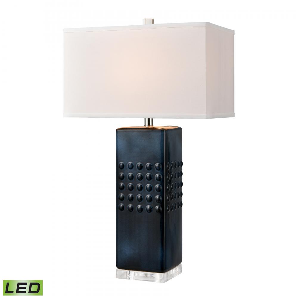Easdale 30&#39;&#39; High 1-Light Table Lamp - Navy - Includes LED Bulb