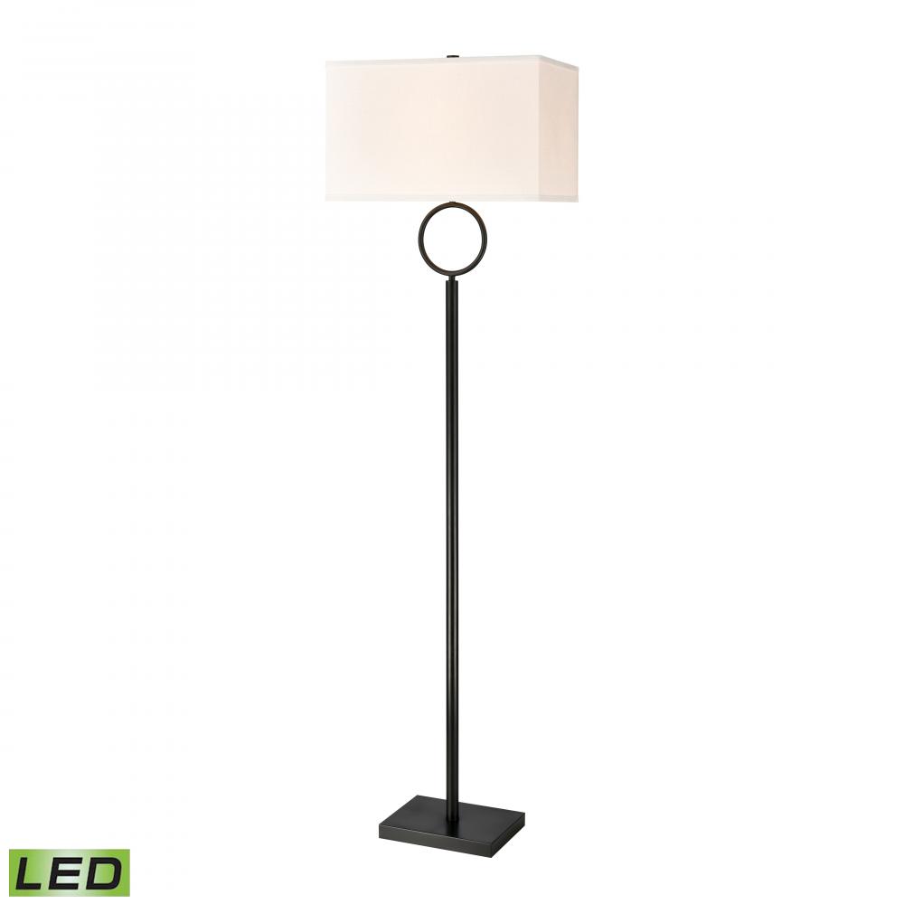 Staffa 62&#39;&#39; High 1-Light Floor Lamp - Matte Black - Includes LED Bulb