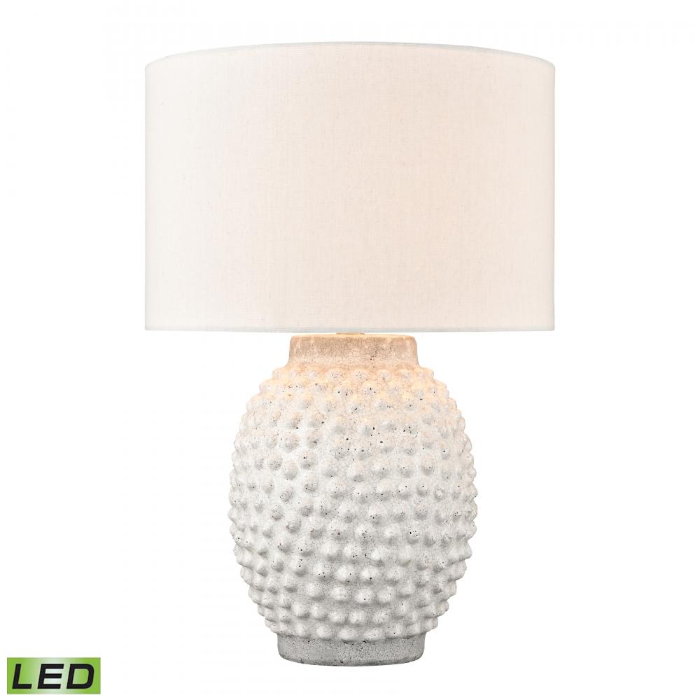 Keem Bay 24&#39;&#39; High 1-Light Table Lamp - White - Includes LED Bulb
