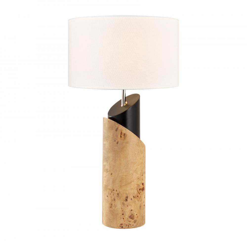 Kincaid 29.5&#39;&#39; High 1-Light Table Lamp - Natural Burl