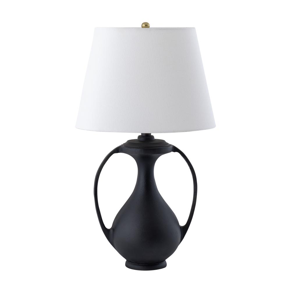 Anpell 25&#39;&#39; High 1-Light Table Lamp - Black - Includes LED Bulb