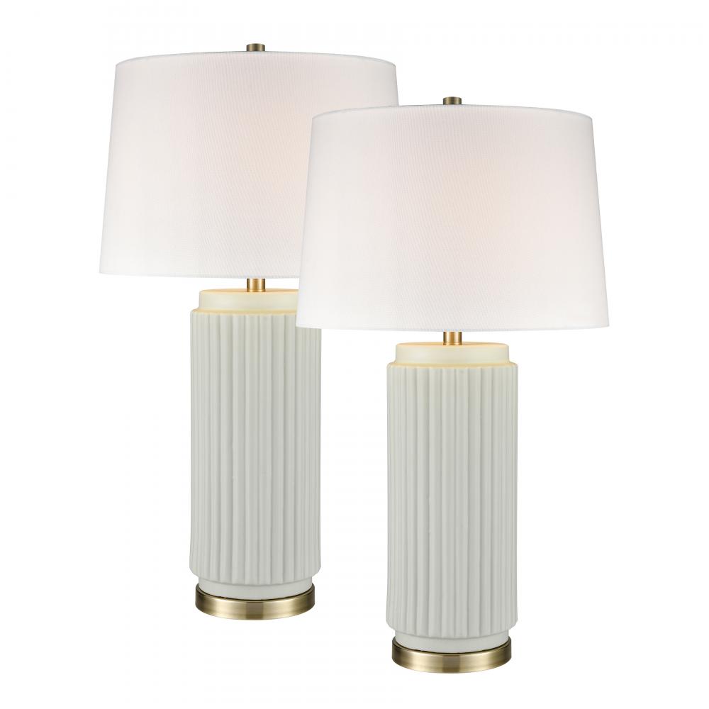 Knox 30&#39;&#39; High 1-Light Table Lamp - Set of 2 Light Green