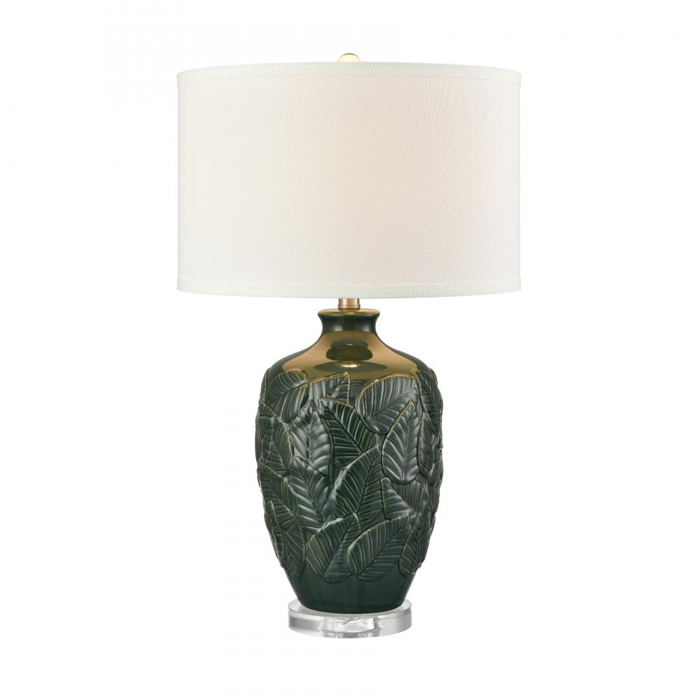 Goodell 27.5&#39;&#39; High 1-Light Table Lamp - Green Glaze