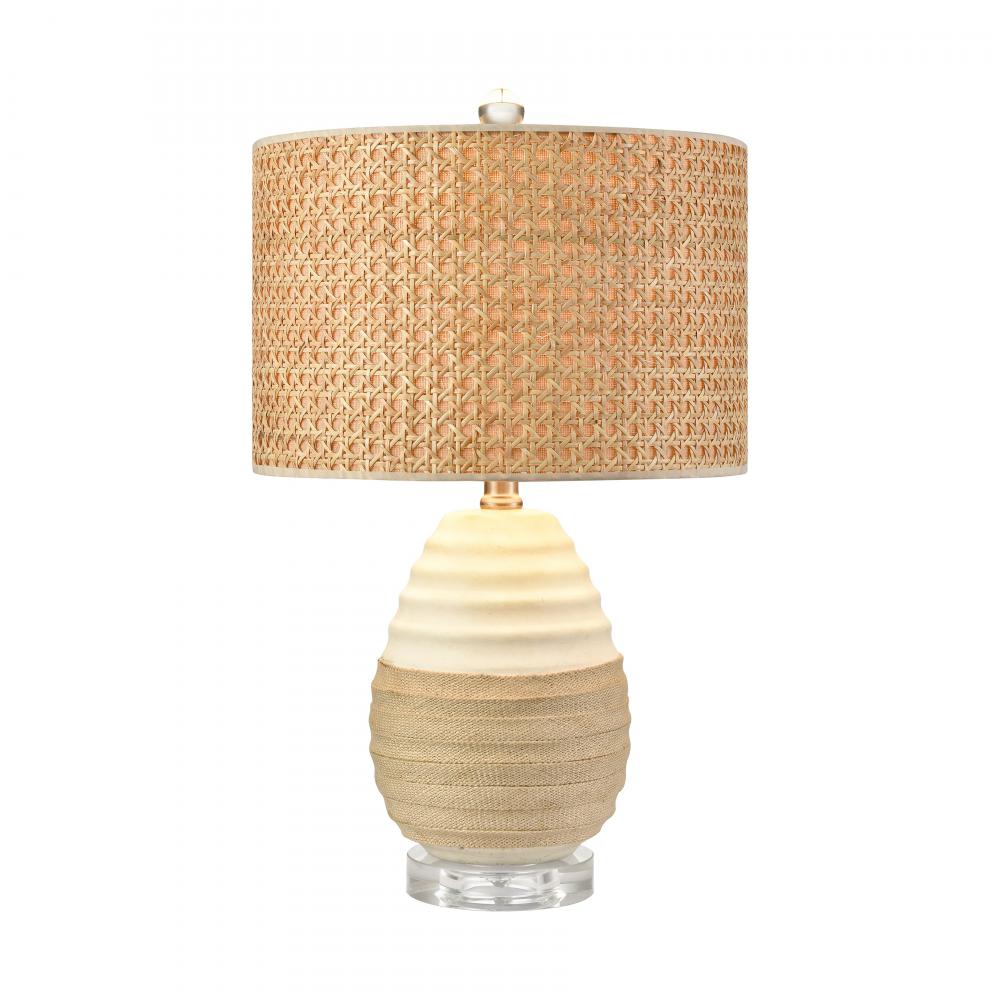 Hobart 20&#39;&#39; High 1-Light Table Lamp - White - Includes LED Bulb