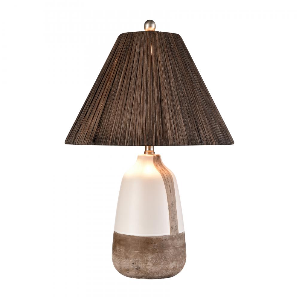 Kirkover 26&#39;&#39; High 1-Light Table Lamp - White Glaze
