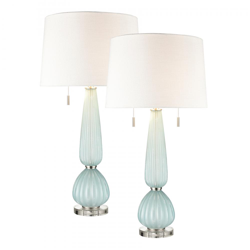 Mariani 34&#39;&#39; High 2-Light Table Lamp - Set of 2 Blue