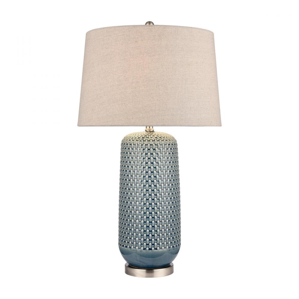 Dawlish Bay 31&#39;&#39; High 1-Light Table Lamp - Blue