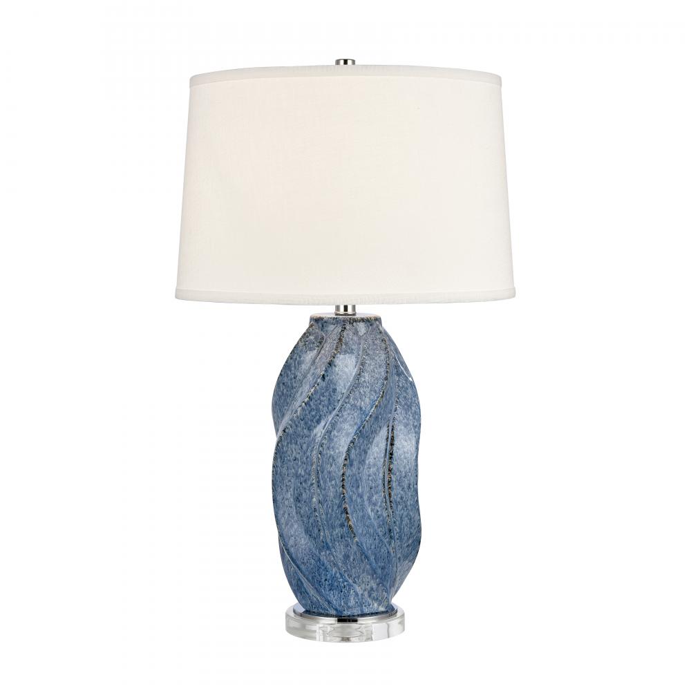 Blue Swell 28&#39;&#39; High 1-Light Table Lamp