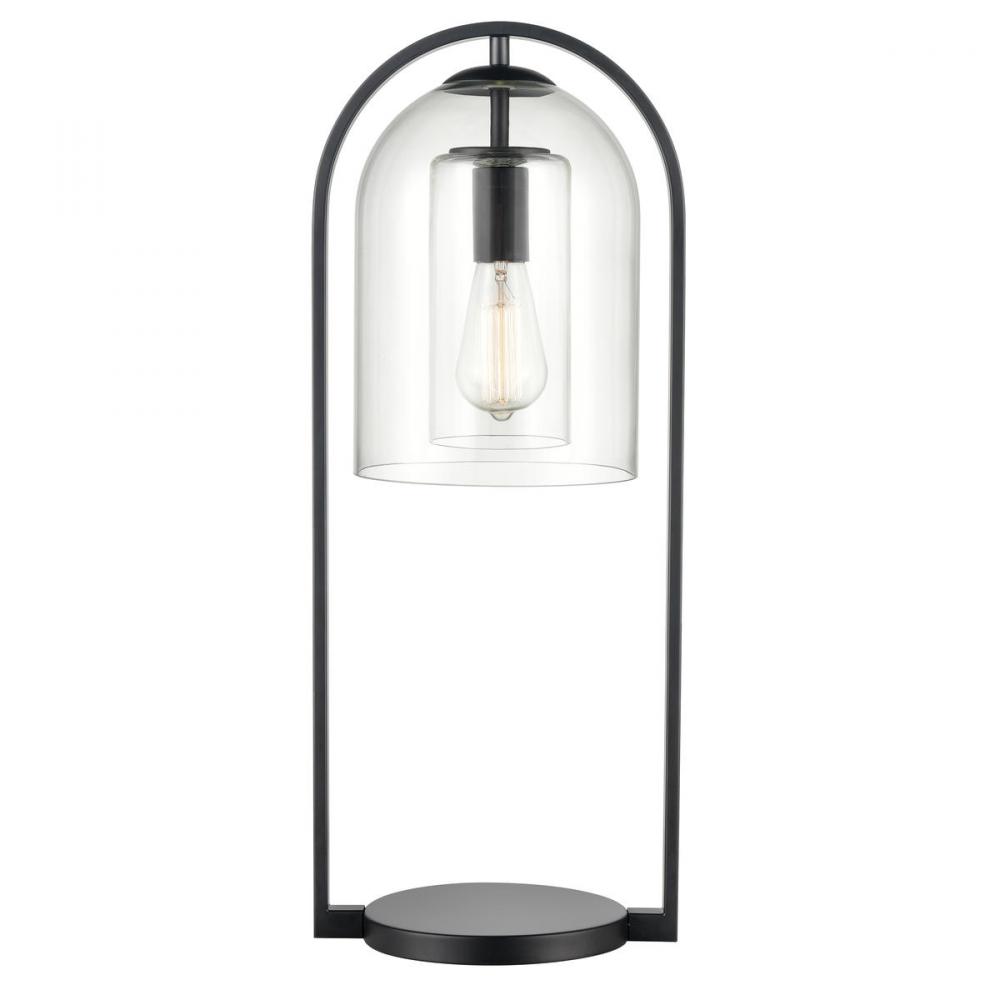 Bell Jar 28&#39;&#39; High 1-Light Desk Lamp - Matte Black