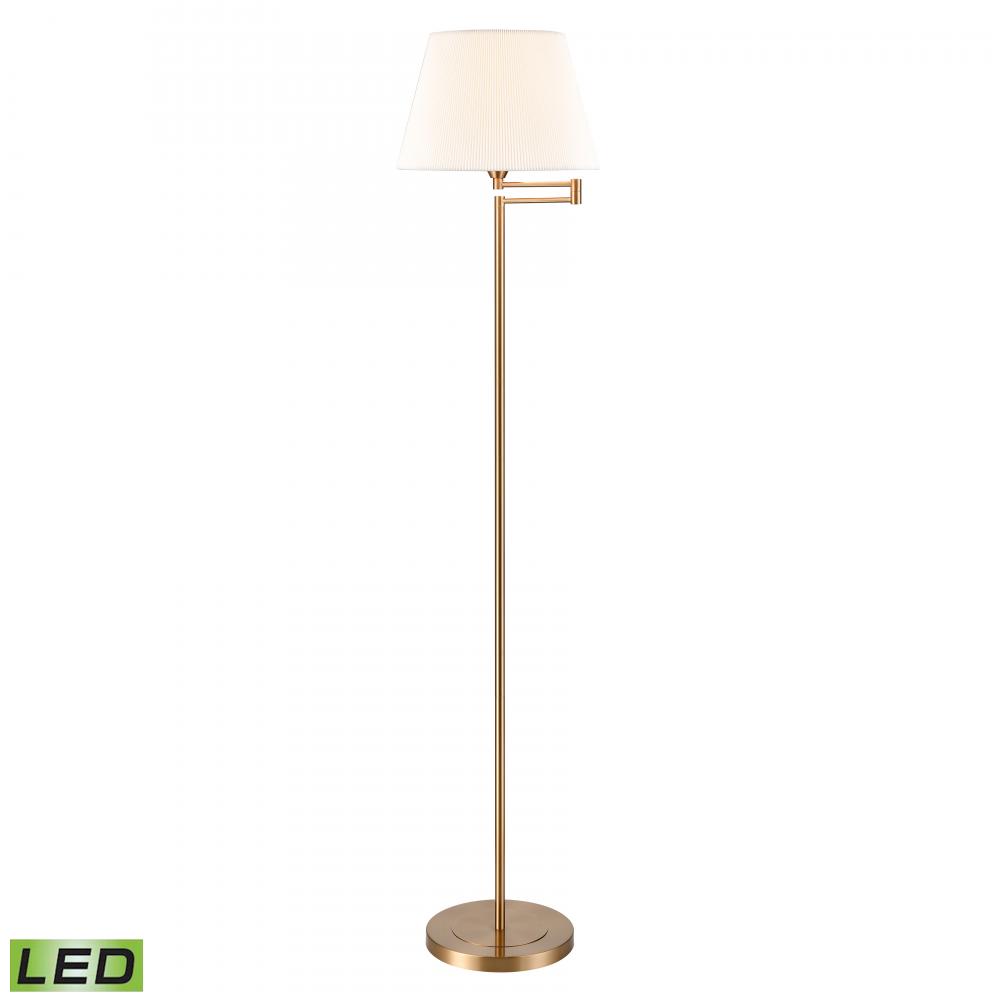 Scope 65&#39;&#39; High 1-Light Floor Lamp - Aged Brass - Includes LED Bulb