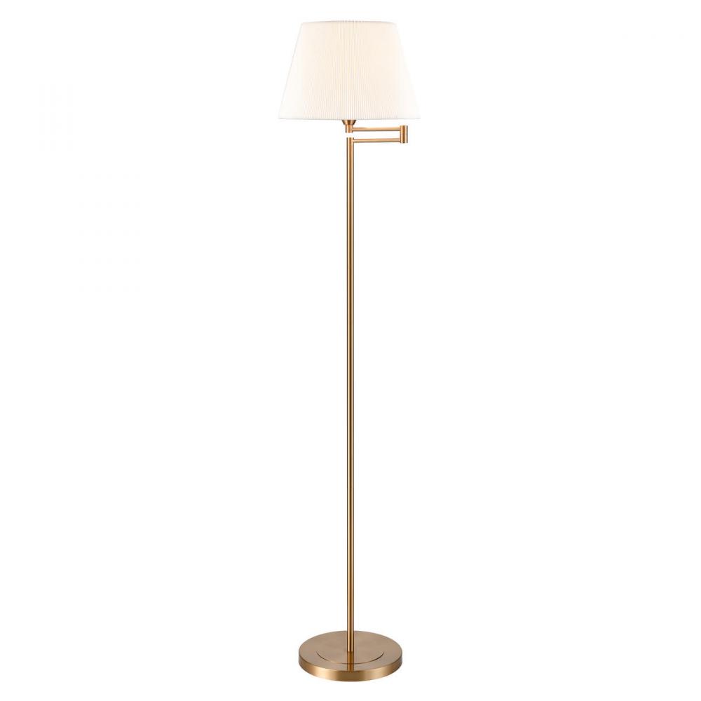 Scope 65&#39;&#39; High 1-Light Floor Lamp - Aged Brass
