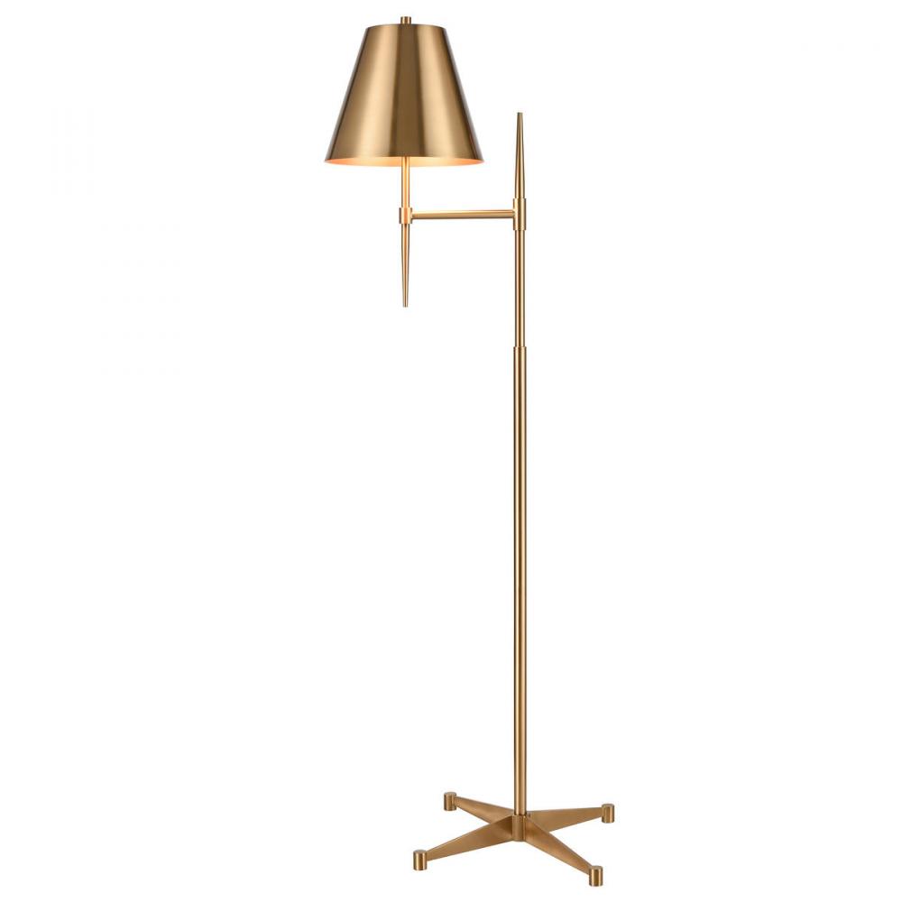 Otus 65&#39;&#39; High 1-Light Floor Lamp - Aged Brass