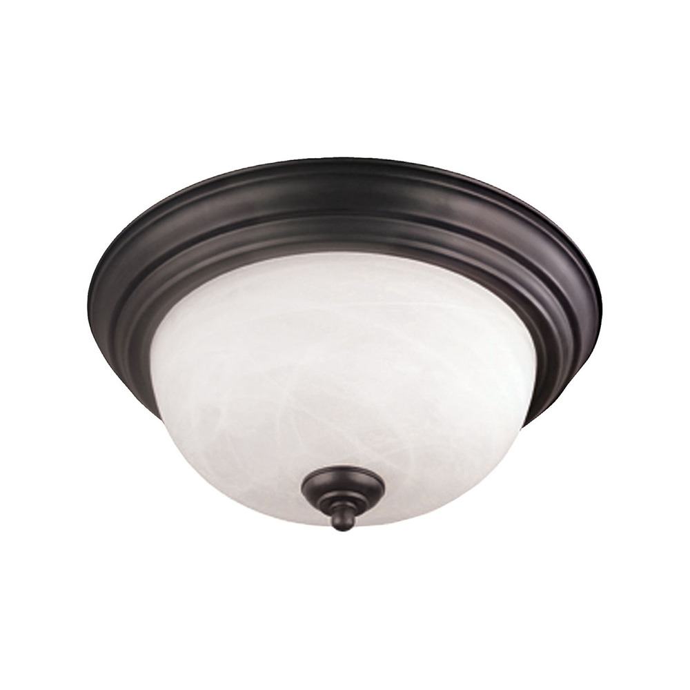 Thomas - Tahoe 14&#39;&#39; Wide 2-Light Flush Mount - Painted Bronze