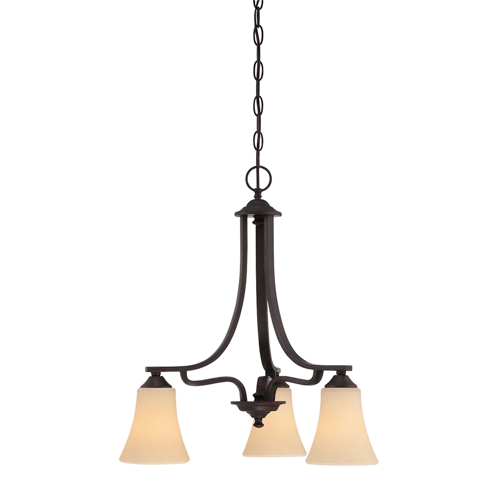 Thomas - Treme 20&#39;&#39; Wide 3-Light Chandelier - Espresso