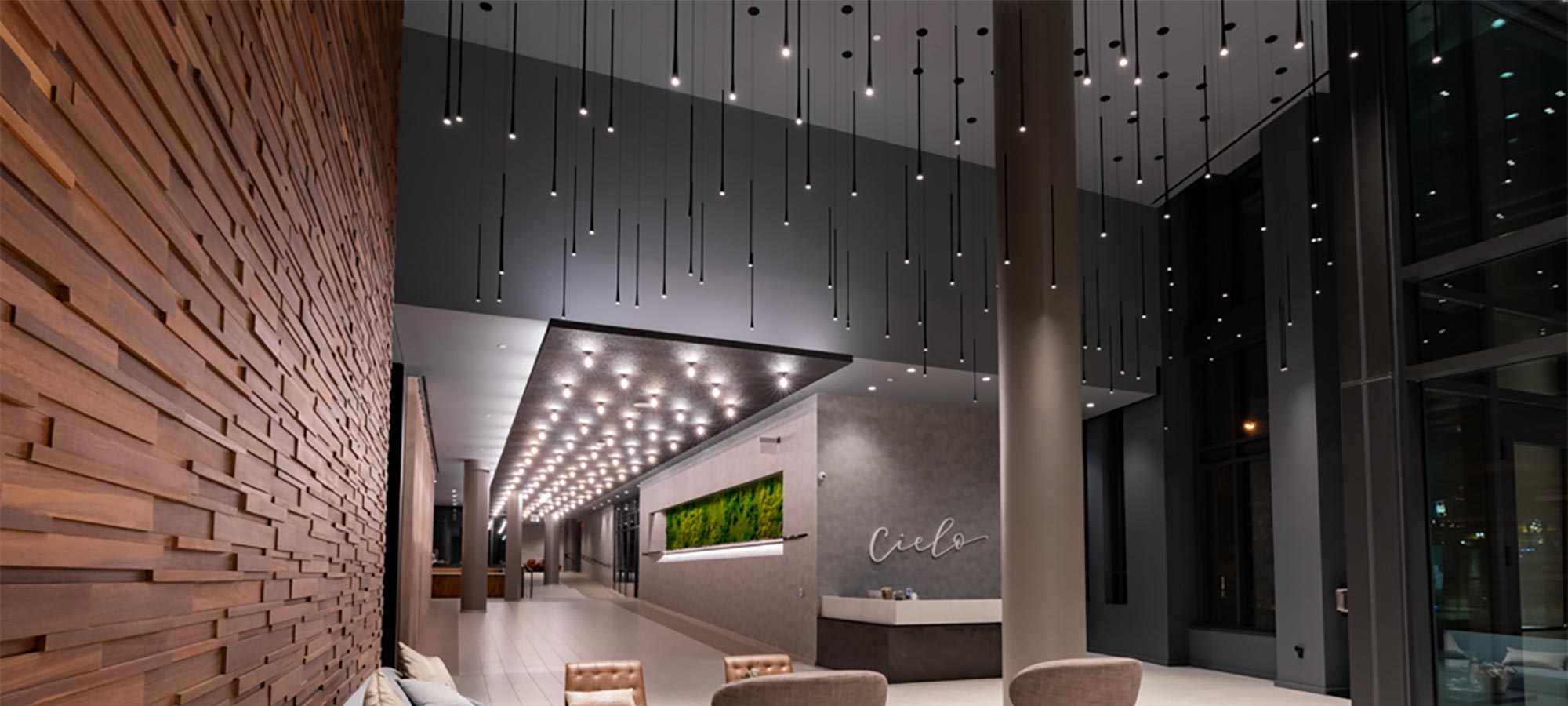 Lighting application in lobby